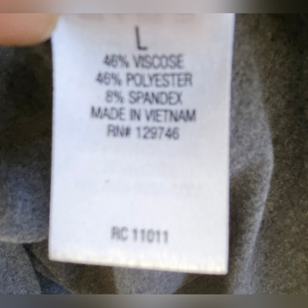 Ridgecut Toughwear Grey Quarter-Zip Performance Pullover Chest Pocket Size L - Picture 12 of 13